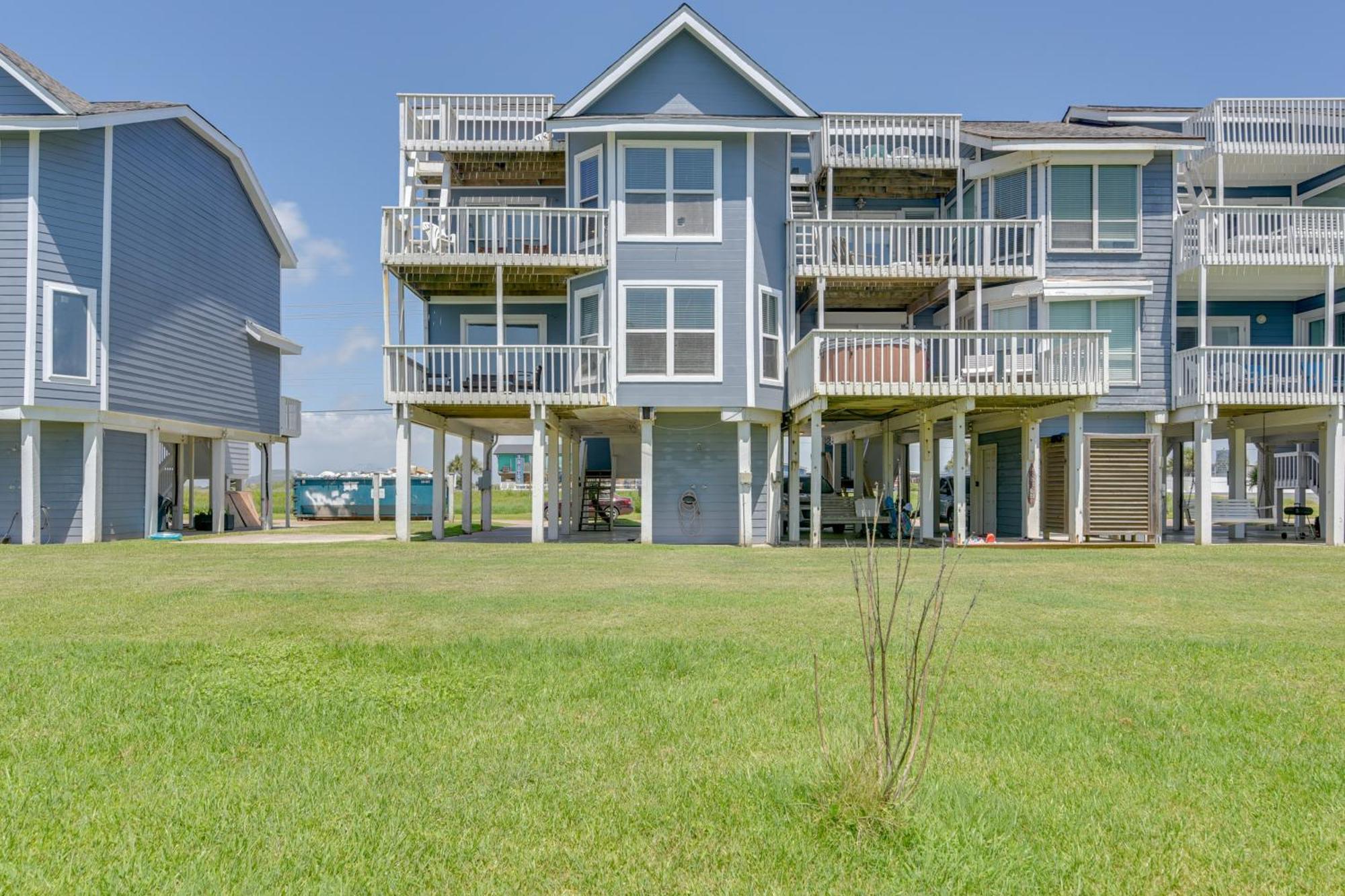 Galveston Townhome With Balconies Walk To Beach! Dış mekan fotoğraf