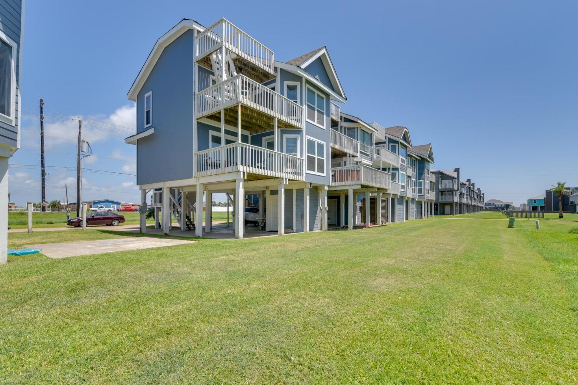 Galveston Townhome With Balconies Walk To Beach! Dış mekan fotoğraf